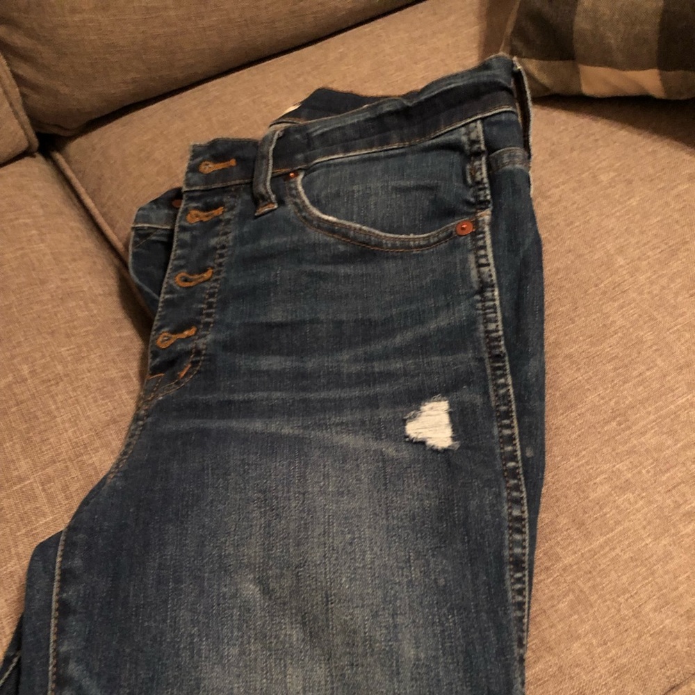 Madewell button fly 10 in high rise skinny size 28